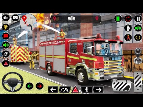 Real Fire Truck Driving Simulator 2026 - New Fire Fighting Fireman's Daily Job - Android Gameplay