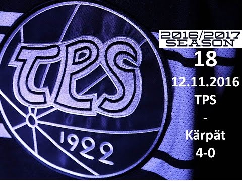 18. TPS - KÄRPÄT 2016-2017 12.11.2016 MAALIT