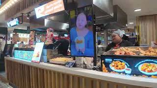 Bangkok Emsphere Ground Level Food Market Walking around in 4K