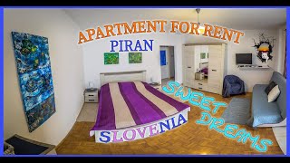 🌅🌊⛱🌌 Sweet Dreams Apartment with balcony and free parking space in Piran, Sloven