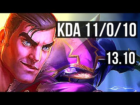 JAYCE vs KENNEN (TOP) | 11/0/10, Legendary, Rank 9 Jayce | TR Grandmaster | 13.10