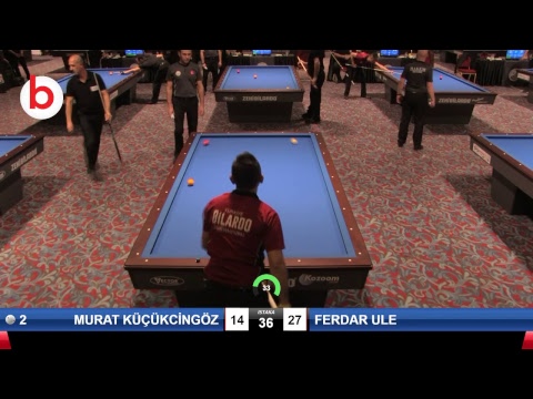 MURAT KÜÇÜKCİNGÖZ & FERDAR ULE Bilardo Maçı - 2019 TÜRKİYE KUPASI 1. ETAP ERKEKLER-3.TUR