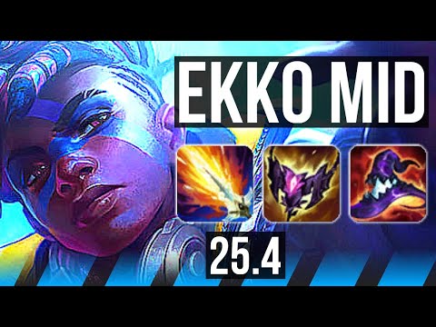 EKKO vs KATARINA (MID) | 19/3/7, Legendary | KR Master | 25.4