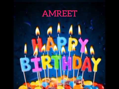 Amreet Name Happy Birthday to you Video Song Happy Birthday Song with names
