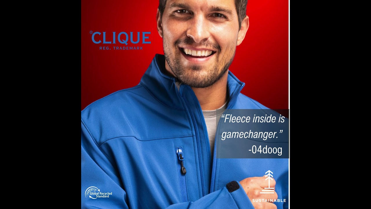 MQO00078 Clique Tempest Eco Waterproof Full Zip Mens Softshell Jacket #cutterandbuck