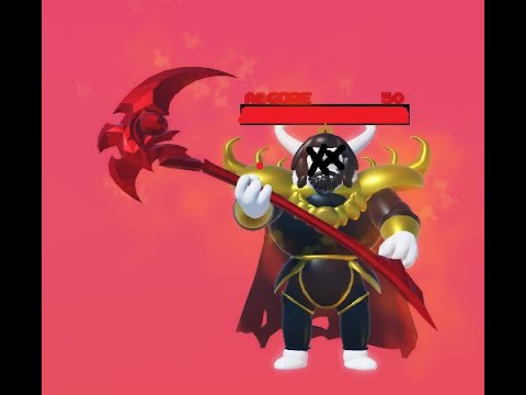 Grinding Underfell Asgore in Undertale: Determination on Roblox