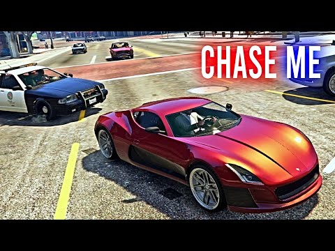 GTA5 Police Chase Me! Episode 13: Electric Supercar Chase - GTA 5 Funny Moments Mods Cheats Evade