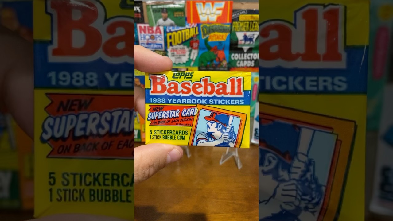 1988 Topps Baseball Yearbook Stickers Pack Break