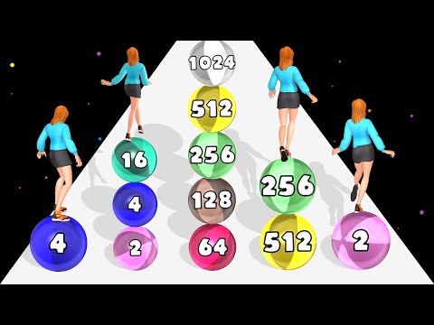Merge Run! - 2048 Ball Run Roll Race Stack 3D (Freeplay)