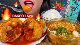 Download lagu BAKSO LAVA BERANAK CABE, MIE BAKSO PEDAS *GIANT SPICY MEATBALL ASMR MUKBANG MASSIVE Eating Sounds mp3