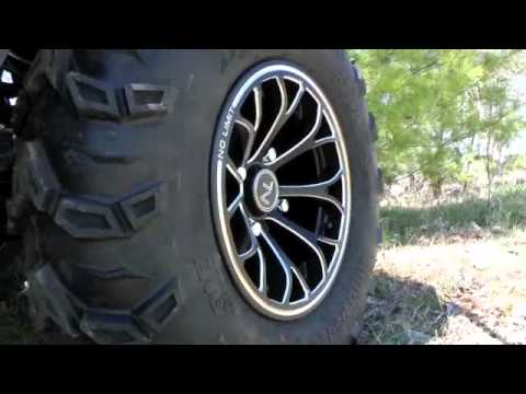 ATV Rims & ATV Wheels: No Limit Wheels - Venom Tracer Line Matte Black