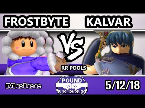 Pound Underground - Frostbyte (Ice Climbers) Vs. Kalvar (Marth) - Smash Melee Round Robin Pools