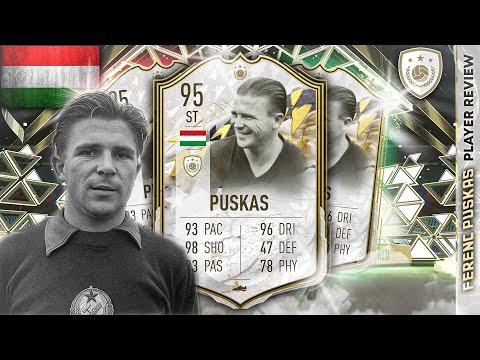 95 ICON MOMENTS PUSKAS PLAYER REVIEW! YOU WILL REGRET NOT BUYING HIM! FIFA 22 ULTIMATE TEAM