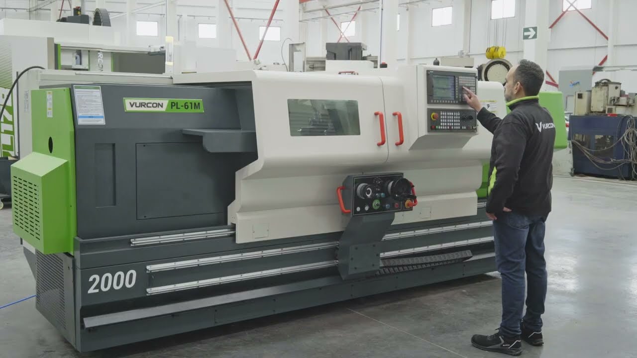 Vídeo de Torno cnc de bancada paralela con herramienta motorizada Vurcon PL-61Mx1500