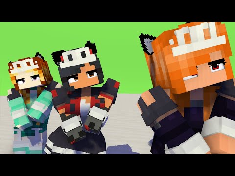 TUTU SHUFFLE DANCE ULTIMA APHMAU LUCINDA & KIM - MINECRAFT ANIMATION #shorts