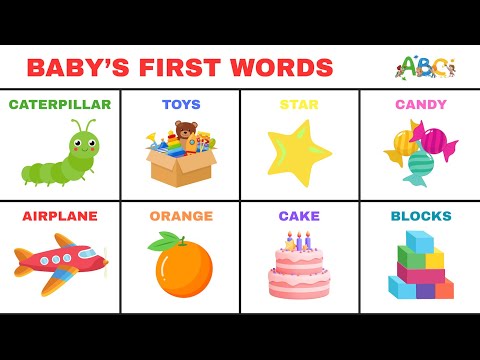Baby's First Words | Flash Cards to Learn First Words for Babies & Toddlers