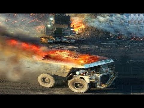 Dumper Crushes Car! Mega Machines Mining Truck Excavator Tipper VOLVO Komatsu Liebherr BelAZ CAT