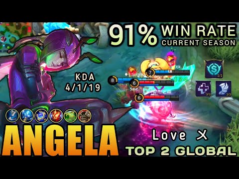 91% Win Rate S16, Angela Venom Vespid Powerfully Support - Top 2 Global Angela by Love 〤 ~ MLBB