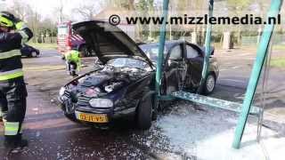 preview picture of video 'Ravage na ongeval op de Glipperdreef in Heemstede, automobilist ervandoor'