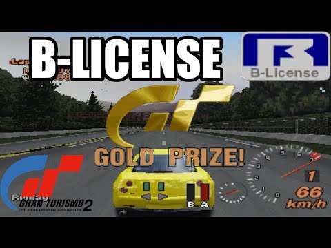 Gran Turismo 2 (PAL) - All Gold License Tests // B-License [HD]