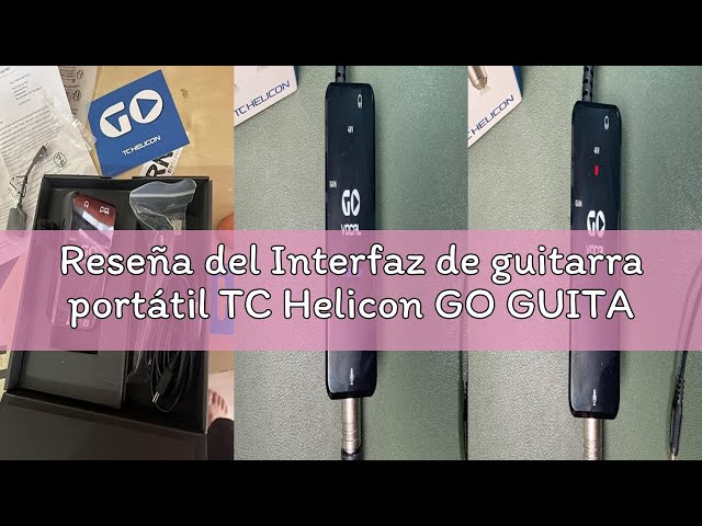Vídeo relacionado con Interfaz de guitarra portátil TC Helicon GO GUITAR para dispositivos móviles