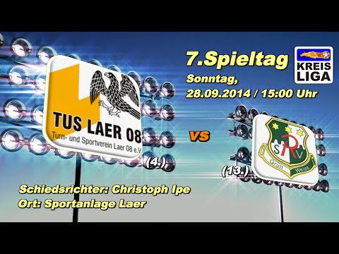 Kreisliga A - Steinfurt (2014/2015) / 7.Spieltag - TuS Laer 08 vs GW Rheine