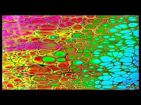 Acrylic Pour Fluid Art Video of Experiment Swipe with My PM & Shelee Art PM, Side by Side Results