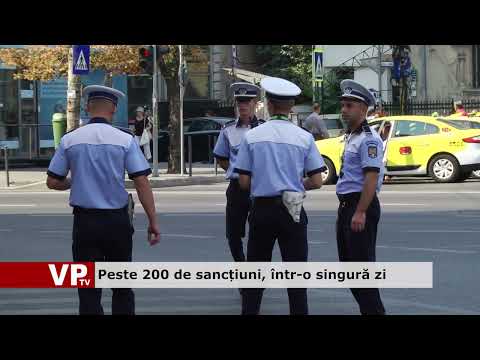 Peste 200 de sancțiuni aplicate de polițiștii prahoveni într-o singură zi