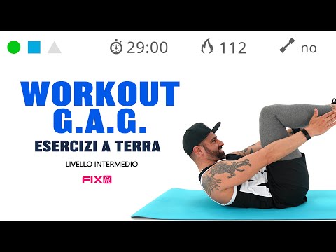 Allenamento GAG! Esercizi Per Gambe, Addominali E Glutei Sul Tappetino