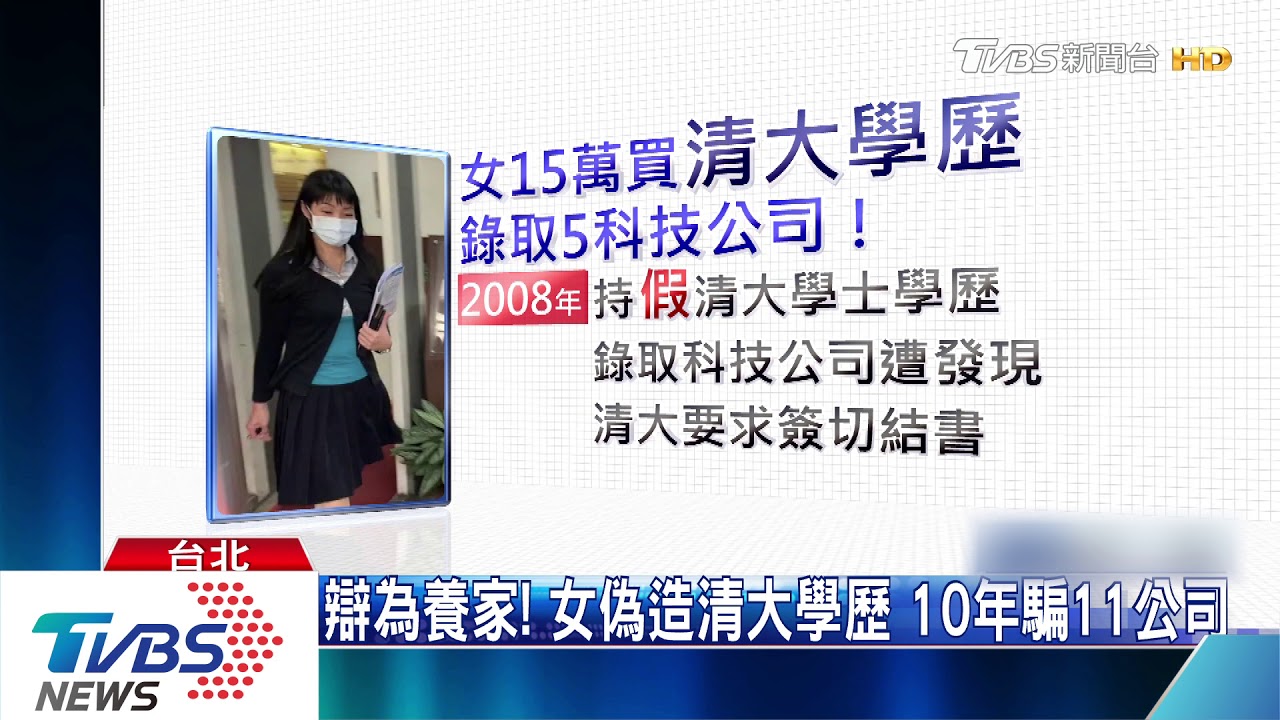 辯為養家！女偽造清大學歷　10年騙11公司