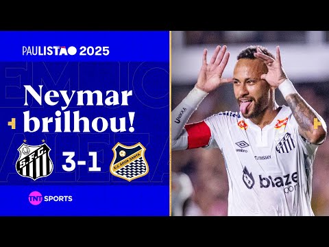NEYMAR "DESENCANTA" FAZENDO SEU 1º GOL E ASSISTÊNCIA NO RETORNO AO PEIXÃO | SANTOS 3X1 ÁGUA SANTA