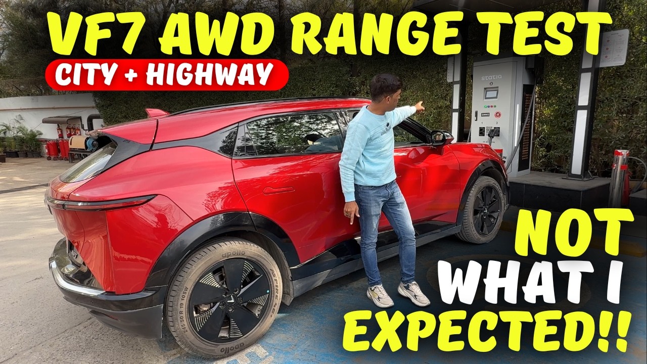 Didn’t Expect This! VinFast VF7 AWD Range Test | City + Highway #electricvehicletalks #vinfastvf7