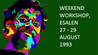 Weekend Workshop, Esalen: 27-29 August, 1993 ~ Terence McKenna