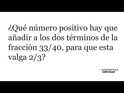 PROBLEMA DE FRACCIONES. Matemáticas Básicas
