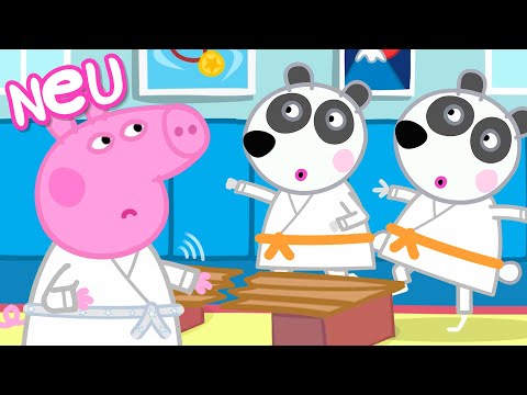 Peppa-Wutz-Geschichten | Karate mit den Panda-Zwillingen | Videos für Kinder