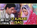 O Ajnabi Sad Lyrical Main Prem Ki Diwani Hoon Kareena Abhishek Bachchan K S Chitra Hits