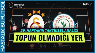 TOPUN OLMADIĞI YER | Trendyol Süper Lig 29. Hafta Taktiksel Analiz | Galatasaray - Rizespor