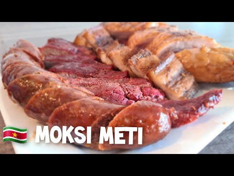 🇸🇷 Moksi Meti volledig recept|Surinamese mix meat recipe|