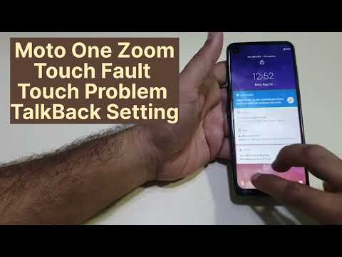 Moto One Zoom Screen Touch Problem | Unlockong Problem Talkback Fix