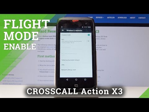 How to Enable Flight Mode in CROSSCALL Action X3 - Airplane Mode