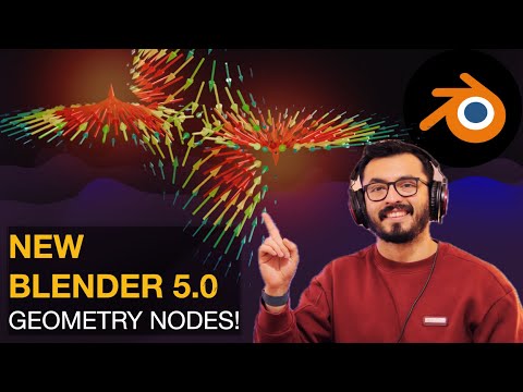 NEW Grid Nodes in Blender 5:  Build Vector Fields, Gradients & Glyphs (Full Tutorial)
