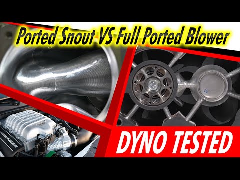Hellcat: Ported Snout VS Full Ported Supercharger On Pump Gas DYNO TESTED!