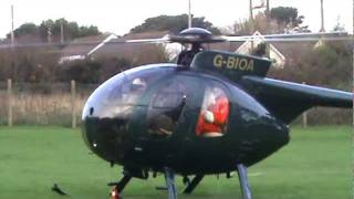 Santa Arrives At Blackwater School by Helicopter