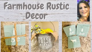 RUSTIC SUMMER DIYS - SUMMER FARMHOUSE DIYS - NO CRICUT - EASY