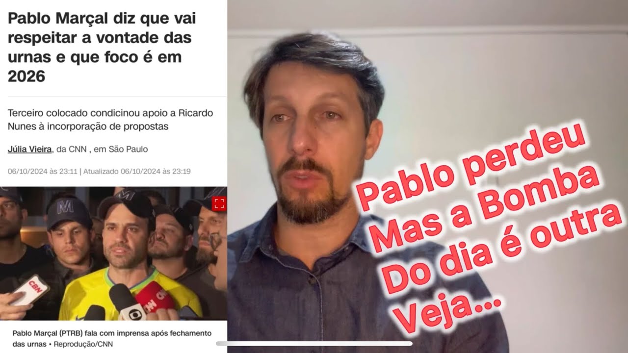 Pablo Marçal é derrotado mas a BOMBA é outra. Veja.