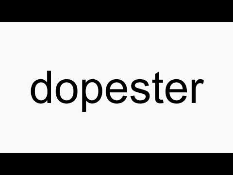 How to pronounce dopester