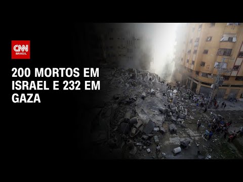 200 mortos em Israel e 232 em Gaza | AGORA CNN