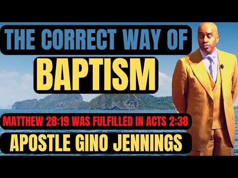 Pastor Gino Jennings- The Correct Way Of Baptism