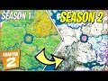 Evolution Of Fortnite Chapter 2 MAP Season 1 To Season 2
