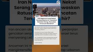 Iran Ngamuk Israel Nekat Serang Lebanon & Tewaskan Ratusan Orang, Gencatan Terancam Berakhir?